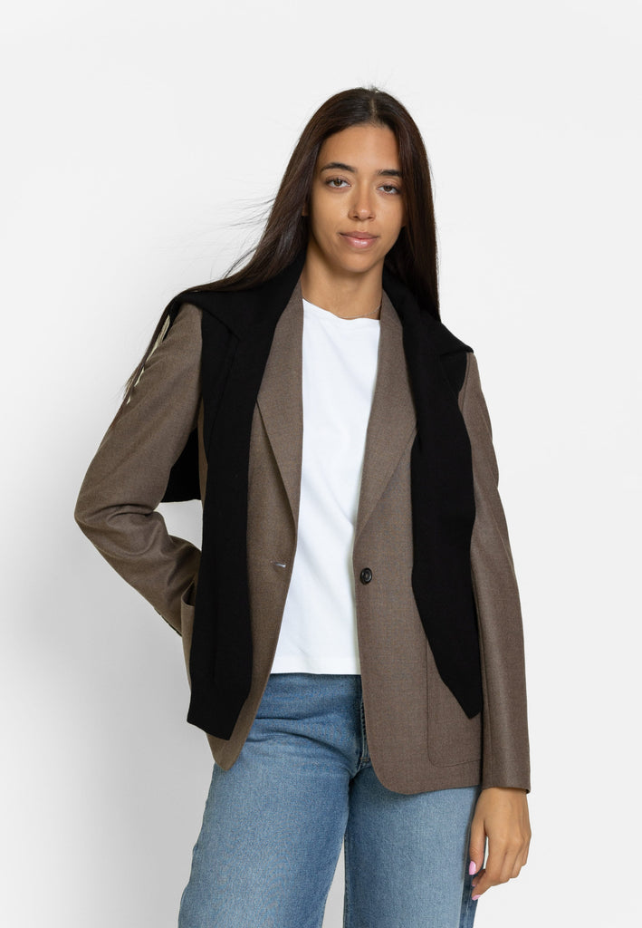 Celine Blazer-Wool Flannel