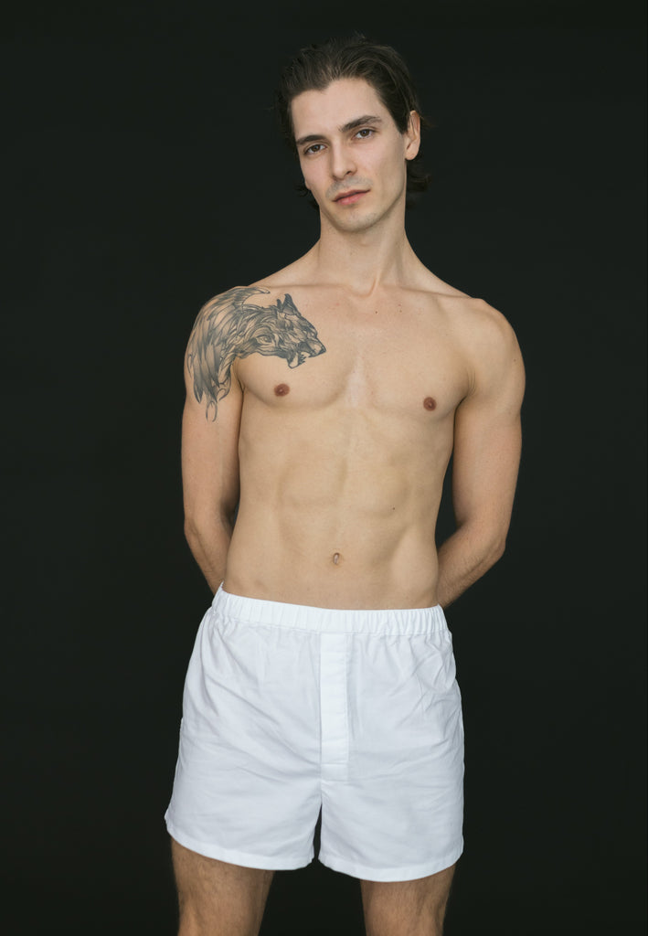 Jace Boxer Shorts- Cotton Oxford