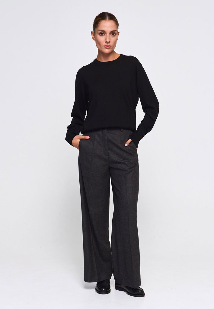 Suki Trousers-Wool Flannel