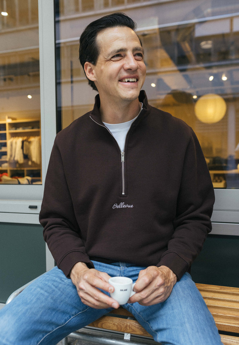 NZZ Bellevue x Solane Sweater Men - Dark Brown