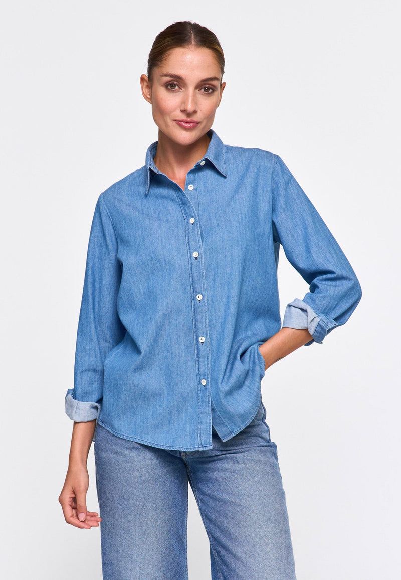 Leyla Shirt-Cotton Denim