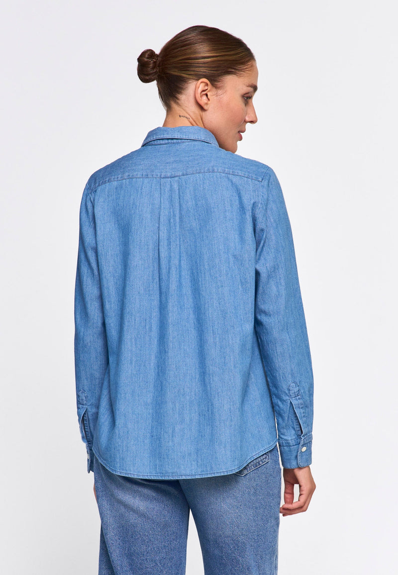 Leyla Shirt-Cotton Denim