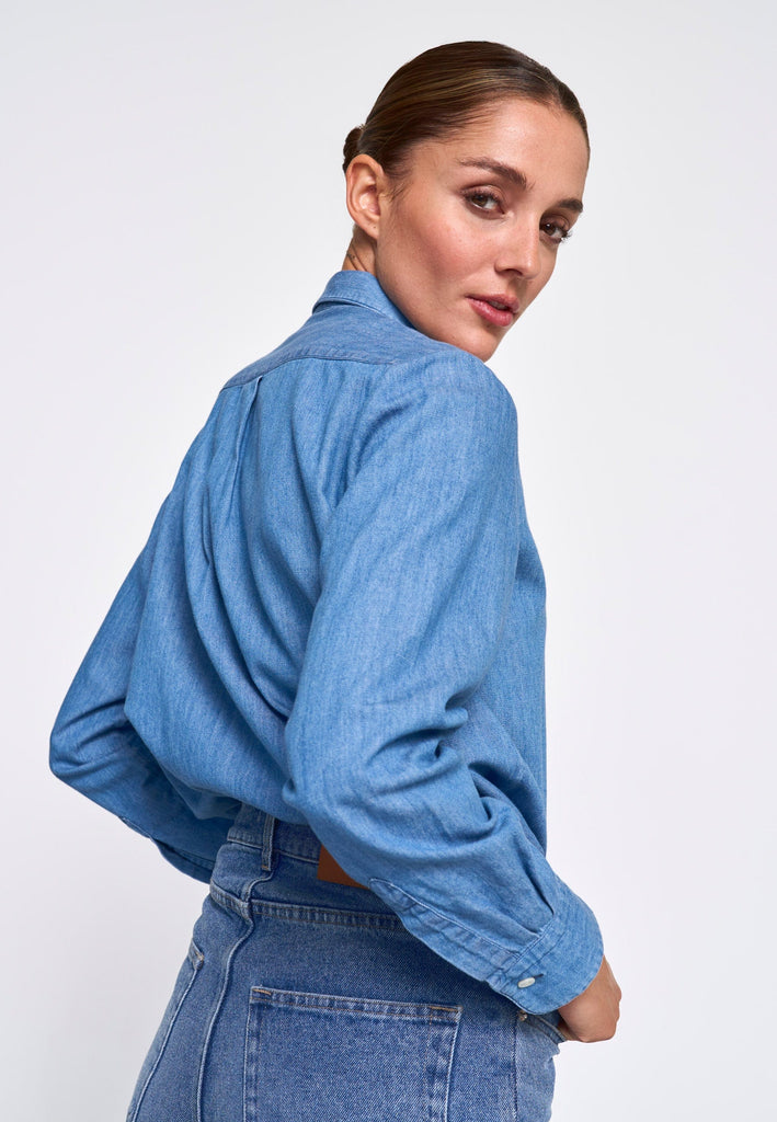 Leyla Shirt-Cotton Denim