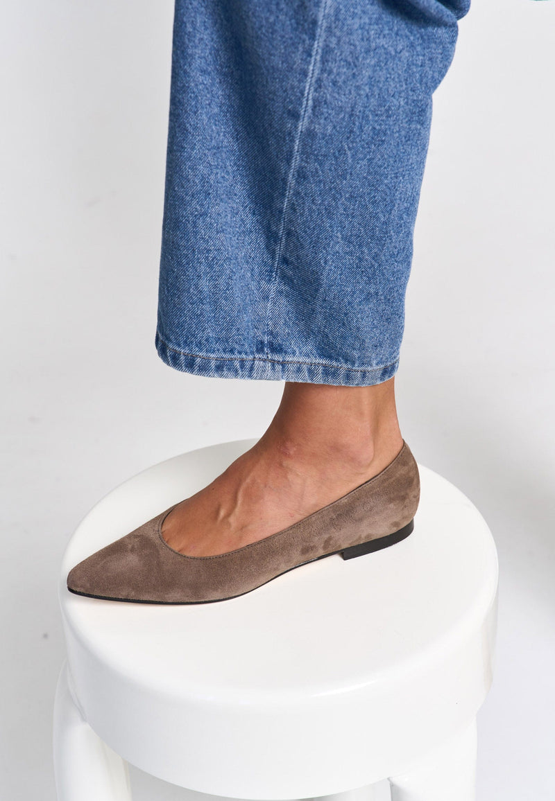 Dalia Shoes-Suede Leather