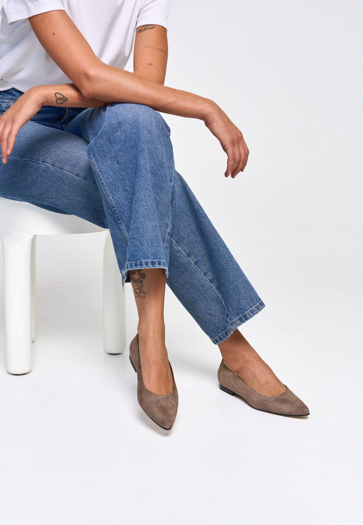 Dalia Shoes-Suede Leather