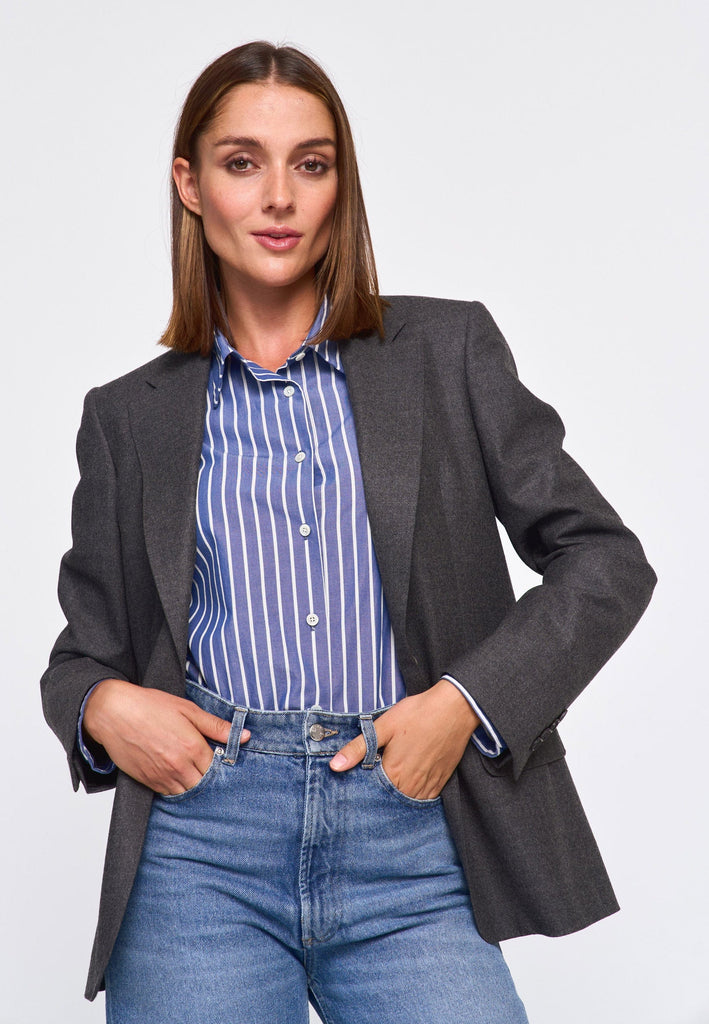 Chloé Blazer-Wool Flannel